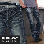 ショッピングエンジニア BLUEWAY ブーツカット ジーンズ エンジニアフレアカット ビンテージデニム(ブラックシェーバー):M1631-5761 ブーツカット