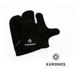 KURONOS × Olebe Cronos чёрная кожа черный рукавица 1