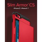 iPhone SE3 ケース 衝撃吸収 カード収納 iPhone8 iPhone7 米軍MIL規格取得 iPhone SE ケース 第3世代 第2世代 2022 2021 シュピゲン スリムアーマー CS
