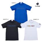 新作 ルコック ゴルフ メンズ ウエア シャツ LG5SHS51M モンドリアン 柄 モックネック 半袖 シャツ le coq sportif GOLF デサント 通気 ストレッチ 吸汗 25SSW