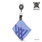 アニュー ゴルフ リールタオル AGEUUAC02 ビックロゴ ANEW GOLF BIG LOGO REEL TOWEL メンズ レディース ロゴ 取り付け タオル ラウンド ブルー 25ET 10PT