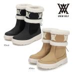 アニュー ゴルフ レディース ブーツ AGEWWSH01 ウィメンズ クラウド シューズ 靴 ANEW GOLF ラウンド 撥水 ブラック ブラウン ミドル スポーツ ロゴ 刺繍 25ET