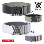 a новый Golf мужской двусторонний ремень AGFUMBT02 Logo отметка ANEW GOLF MEN LOGO POINT REVERSIBLE BELT пряжка телячья кожа черный белый Корея 25ET