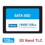 セール！Hanye製 SSD 128GB 3D Nand TLC 内蔵 2.5インチ 7mm SATAIII 6Gb/s R:540MB/s アルミ製筐体 N400 国内3年保証・翌日配達 送料無料