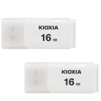 USBメモリ16GB Kioxia（旧Toshiba）【2個セットお買得】 USB2.0 TransMemory U202 Windows/Mac対応 日本製 海外パッケージ 翌日配達対応