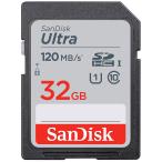 SDHCカード Ultra 32GB UHS-I U1 R:120MB/s Class10 SanDisk サンディスク SDカードSDSDUN4-032G-GN6IN海外向けパッケージ