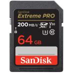 SanDisk Extreme PRO SDXC 64GB UHS-I U3 V30 R:200MB/s W:90MB/s 4K Ultra HD対応SDSDXXU-064G-GN4IN 海外パッケー