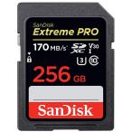 SanDisk Extreme Pro UHS-I U3 SDXC 256GB【翌日配達】170MB/s V30 4KUltra HD対応 SDSDXXY-256G-GN4IN海外パッケージ品SA1411XXY 秋のセール