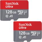 2個セット マイクロsdカード microSDXC 128GB SanDisk R_140MB/s A1 U1 SDSQUAB-128G-GN6MN海外パッケージ Nintendo Switch対応SA3310QUAB-128G-2P 翌日配達