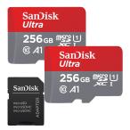 2 шт. комплект microSDXC микро SD карта 256GB SanDisk UHS-I U1 A1 SDSQUA4-256G-GN6MA SD конверсионный адаптор есть параллель импортные товары Nintendo Switch соответствует на следующий день доставка 