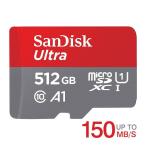 マイクロsdカード microSDXC 512GB SanDisk UHS-I U1 A1対応 R:150MB/s SDSQUAC-512G-GN6MN海外パッケージNintendo Switch対応SA3312QUAC-512NA