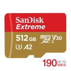 }CNsdJ[h microSDXC 512GB SanDisk UHS-I U3 V30 A2 4K R:190MB/s W:130MB/s SDSQXAV-512G-GN6MN COpbP[W SA3312QXAV-512G-GN6MN zB