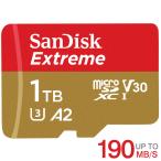 マイクロsdカード microSDXC 1TB SanDisk UHS-I U3 V30 A2 4K R:190MB/s W:130MB/s SDSQXAV-1T00-GN6MN 海外パッケージ 翌日配達 送料無料