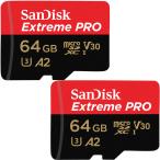 ショッピングマイクロsdカード 2個セットお買得 マイクロsdカード microSDXC 64GB SanDisk UHS-I U3 V30 R:170MB/s W:90MB/s A2対応 海外パッケージ品SA3409QXCY-2P Nintendo Switch対応