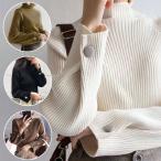 セーターニットトップスハイネックハ...