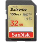 ポイント2倍 SDカード SDHCカード Extreme 32GB UHS-I U3 V30対応 4K R_100MB/s W_60MB/s Class10 SDSDXVT-032G-GNCIN SanDisk サンディスク 海外パッケージ