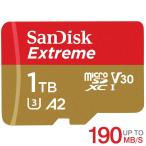 microSDXC 1TB SanDisk UHS-I U3 V30 A2 4K R:190MB/s W:130MB/s SDSQXAV-1T00-GN6MN Nintendo Switch対応 海外パッケージ 翌日配達・ネコポス送料無料