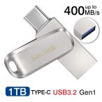 ショッピングusbメモリ USBメモリー 1TB SanDisk USB3.1 Gen1-A/Type-C 両コネクタ搭載 Ultra Dual Drive Luxe R:150MB/s SDDDC4-1T00-G46 海外パッケージ 翌日配達・ネコポス送料無料