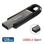 USBメモリ128GB SanDisk サンディスク USB3.2 Gen1 Extreme Go R_395MB/s W_180MB/s 金属筐体 SDCZ810-128G-G46海外パッケージ 翌日配達