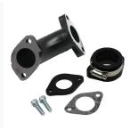 VM22 PZ19 PZ26 YX125 карбюратор коллектор адаптор комплект материал труба ( aluminium ) черный 