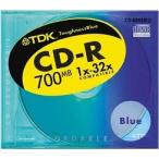 TDK CD-R данные для 700MB 32 скоростей голубой 10mm толщина в кейсе [CD-R80EBLS]
