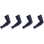 おたふく手袋(Otafuku Glove) 夏用アームカバー [コンプレッション 吸汗速乾 UVカット 接触冷感 メンズ] JW-618 ネイビ