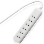  Elecom разветвитель . защита swing штекер 6 выход 2.5m белый T-K1A-2625WH
