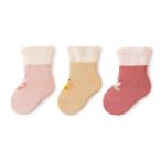 [HAYAHARU] носки Kids baby носки Kids носки 3 пар комплект хлопок новорожденный ребенок обувь внизу мужчина девочка Kids носки Crew длина 