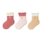 [HAYAHARU] носки Kids baby носки Kids носки 3 пар комплект хлопок новорожденный ребенок обувь внизу мужчина девочка Kids носки Crew длина 