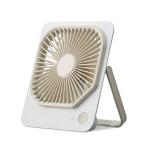 ドウシシャ 卓上扇風機 スリムコンパクトファン Move 風量3段階 4電源(USB 家庭用 モバイル 乾電池) 厚さ2.5cm ホワイト FSA