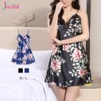 セクシーランジェリーベビードールネグリジェレース花柄カップ付きルームウェア...