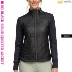 верховая езда жакет блузон KASTEL DENMARK черный solid стеганое полотно полный Zip жакет женский верховая езда сопутствующие товары сбруя 