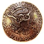  золотой цвет латунный Conti . винтового типа USA половина dala- монета узор wasi. . глава латунь производства винт есть отвинчивание Chicago винт кнопка custom 