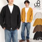 カーディガン ジョンブル Johnbull Vネック 5トビ 裏毛カーディガン 長袖カーディガン コットン 綿 トップス メンズ レディース