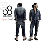 ジョンブル メンズ オールインワン サロペット Johnbull ヴィンテージ エンジニア ジーンズ ツナギ オーバーオール