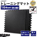 トレーニングマット ジョイントマット 大判 58cm 厚み1.2cm 厚手 16枚 約 3畳 裏面 滑り止め 宅トレ おすすめ