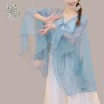  классика Dance женский шаль tops длинный рукав flair рукав .. чувство прозрачный передний открытие V шея i постоянный кромка классика танцевальный костюм классика танцы танцевальный костюм ...