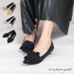 パンプス MANA マナ プリーツモチー