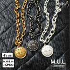  колье 48cm M.U.L. монета колье asimeto Lee MULA-166 накладывающийся надеты .. рекомендация коврик серии новый продукт модный сделано в Японии стандартный товар 