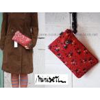 【送料無料メール便】miniseri ミニセリ ENDUTRED FLOWER ポーチ お洒落な花柄 留め具付き