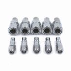 エアー カプラー 5組セット ウレタンホース用 8mm JomMart TL0452