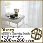 カーテン Disney ディズニー disney ミッキー チャーミングボトル イージーオーダー レースカーテン 幅101〜200×丈1〜260cm