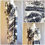 タイダイワンピース 手絞り 半袖 フ