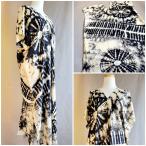 タイダイワンピース 手絞り 半袖 フ