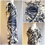 タイダイワンピース 手絞り 半袖 フ