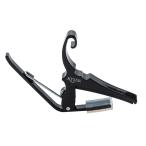 カイザー アコースティックギター用カポタスト(ブラック) Kyser QUICK-CHANGE CAPO KG6BA/ BLACK 返品種別A