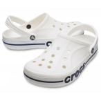 ショッピングCROCS CROCS バヤバンド クロッグ(White /  Navy・サイズ：M8/ W10(26.0cm))  返品種別A