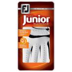 フットジョイ ジュニア ゴルフグローブ 両手用 JUNIOR グローブ(ホワイト・サイズ:M) /お届け:約2週間/ 返品種別A