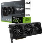 ASUS PRIME GeForce RTX 5070 Ti 16GB GDDR7 OC Edition/NVIDIA GeForce RTX 5070 Ti PCI Express 5.0グラフィックスボード PRIME-RTX5070TI-O16G 返品種別B