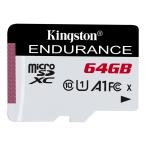 Kingston｜キングストン microSDXCメモリカード 64GB Class10 UHS-I U1 High-Endurance SDCE/ 64GB 返品種別A